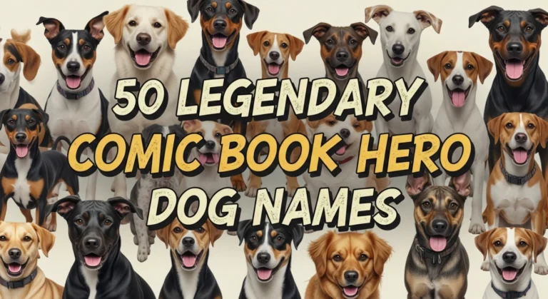 50 Legendary Comic Book Hero Dog Names