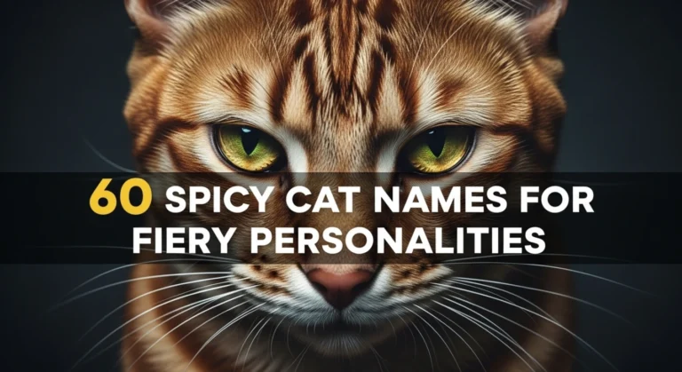 60 Spicy Cat Names for Fiery Personalities